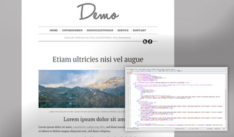 CMS oder auch Online HTML Editor - Einfache und schnelle Bearbeitung der Webseite.
